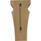 Ekena Millwork 7"W x 7 3/4"D x 14"H Jumbo Nevio Wood Corbel, Cherry CORW07X07X14NECH - alternate 2